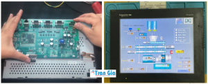 Hình ảnh một số màn hình HMI được trong quá trình sửa chữa 