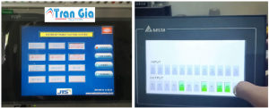 Hình ảnh một số màn hình HMI được trong quá trình sửa chữa