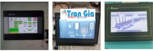 Thiết bị màn hình HMI Xinje đang trong quá trình đang được sửa chữa tại TRAN GIA