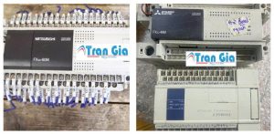 Hình ảnh thiết bị PLC đang được sửa chữa tại TRAN GIA Automation