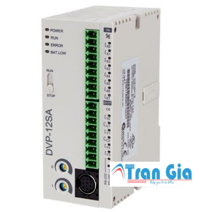 Bộ lập trình PLC Delta DVP12SA11T 8 In/4 Out Transistor 24VDC