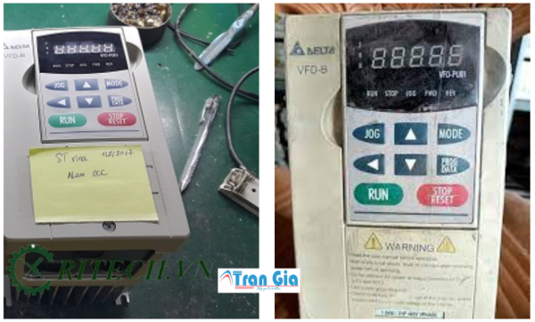 Bảng mã lỗi biến tần Delta, nhận sửa chữa biến tần Delta có bảo hành từ 3 đến 6 tháng