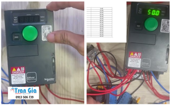Sửa biến tần Schneider AVT320 báo lỗi với kinh nghiệm nhiều năm trong ngành