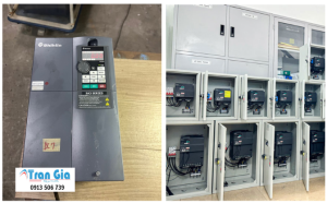 Hình ảnh biến tần đang trong quá trình được sửa chữa tại TRAN GIA Automation