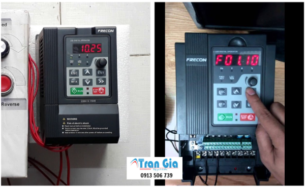 Sửa biến tần Frecon FR100, FR300, FR150A, FR200, FR500A báo lỗi linh kiện nhập khẩu chính hãng 100%