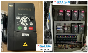 Hình ảnh sửa biến tần đang trong quá trình sửa chữa tại Trần Gia Automation