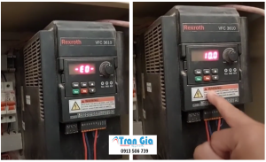 Một số hình ảnh thực tế biến tần đang được sửa