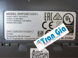 Bộ lập trình PLC Delta DVP24EC00R3 12 In/12 Out Relay 220VAC