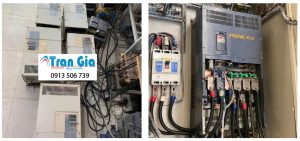 Biến tần đang trong quá trình sửa chữa tại TRAN GIA