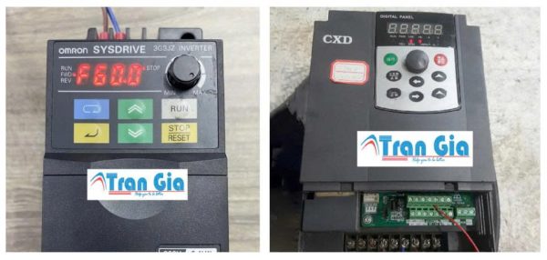 biến tần Omron đang trong quá trình sửa chữa tại TRAN GIA 