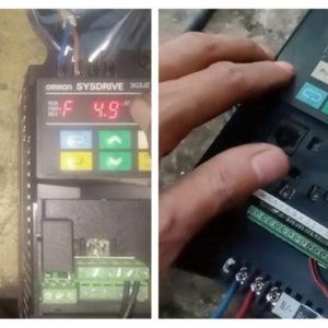 biến tần Omron đang trong quá trình sửa chữa tại TRAN GIA 