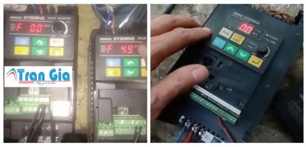 biến tần Omron đang trong quá trình sửa chữa tại TRAN GIA 