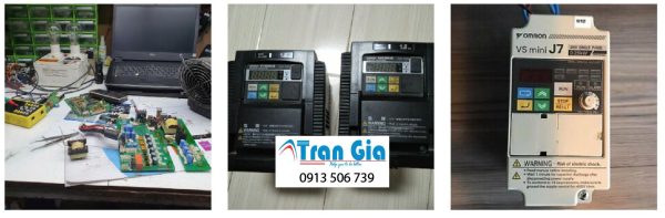 biến tần Omron đang trong quá trình sửa chữa tại TRAN GIA 