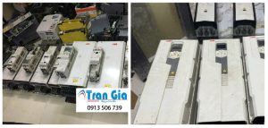 Hình ảnh sửa biến tần đang trong quá trình sửa chữa tại Trần Gia Automation