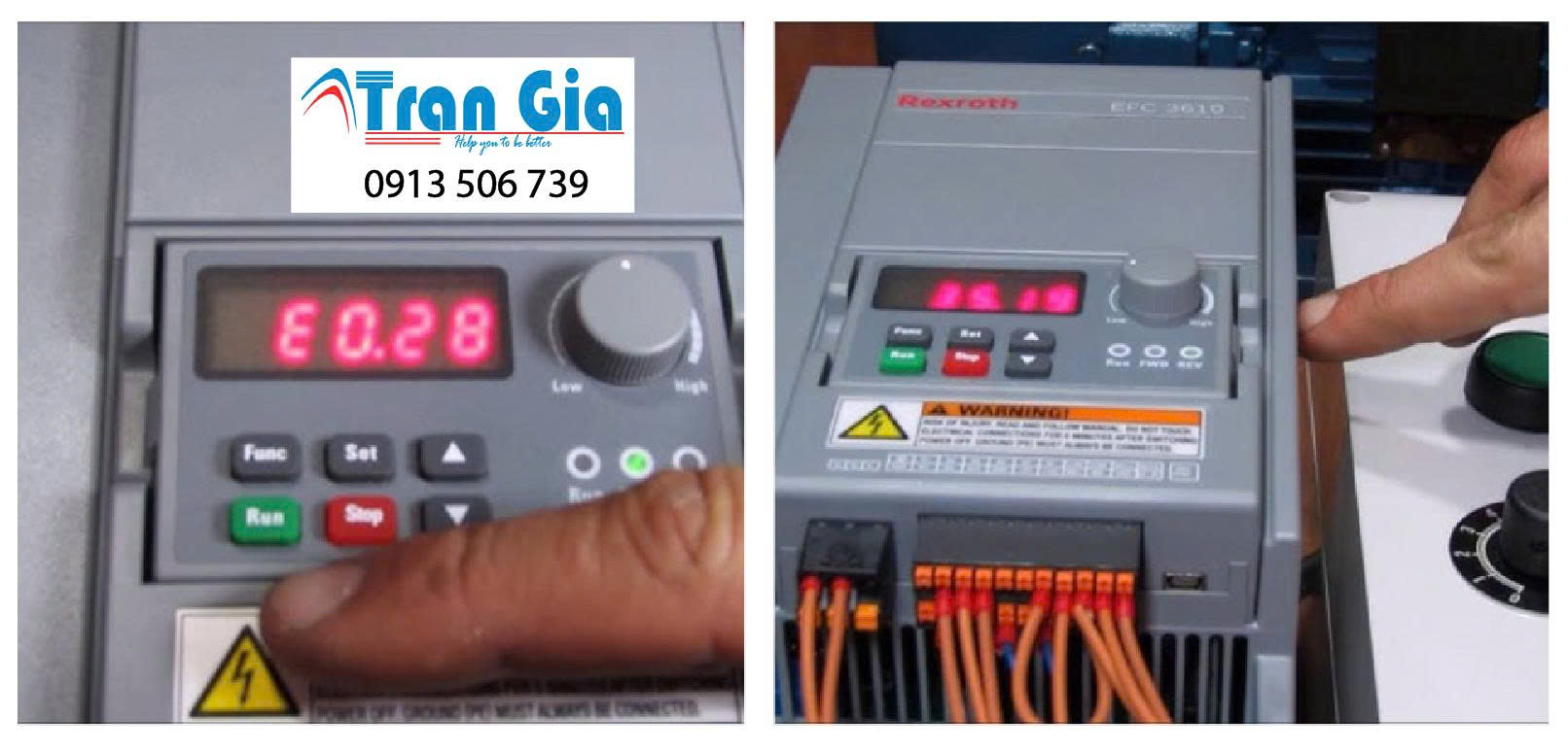 Sửa chữa biến tần Rexroth Bosch VFC 3610, 5610 EFC 3610, 5610,…giá rẻ