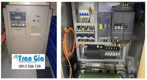Hình ảnh sửa biến tần đang trong quá trình sửa chữa tại Trần Gia Automation