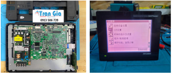 Trung tâm sửa màn hình HMI Mitsubishi, thay thế linh kiện chính hãng