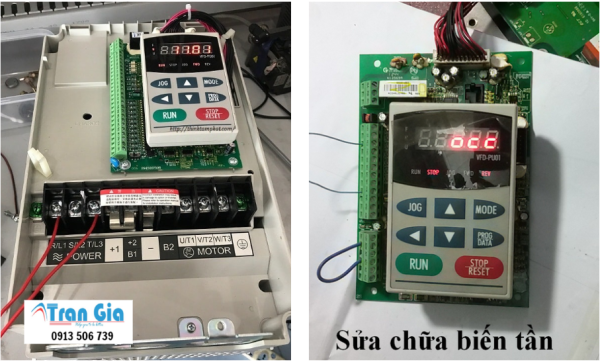 Biến tần báo lỗi GFF Lỗi Chạm Đất Và Công ty sửa biến tần uy tín