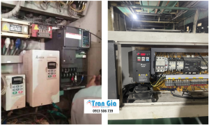 Một số hình ảnh thực tế biến tần đang được sửa 