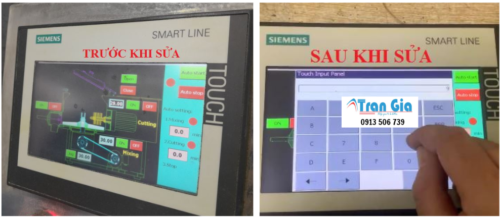 Chuyên nhận sửa màn hình HMI Siemens màn hình bị nhòe không thấy rõ với giá cả phải chăng