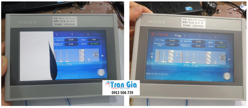 Trung tâm chuyên cung cấp thay tấm cảm ứng cho màn hình HMI MCGS bảo hành 3-6 tháng