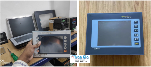 Chuyên sửa màn hình HMI Conch báo lỗi , Nhận Sửa HMI Conch bấm bị đơ linh kiện chính hãng