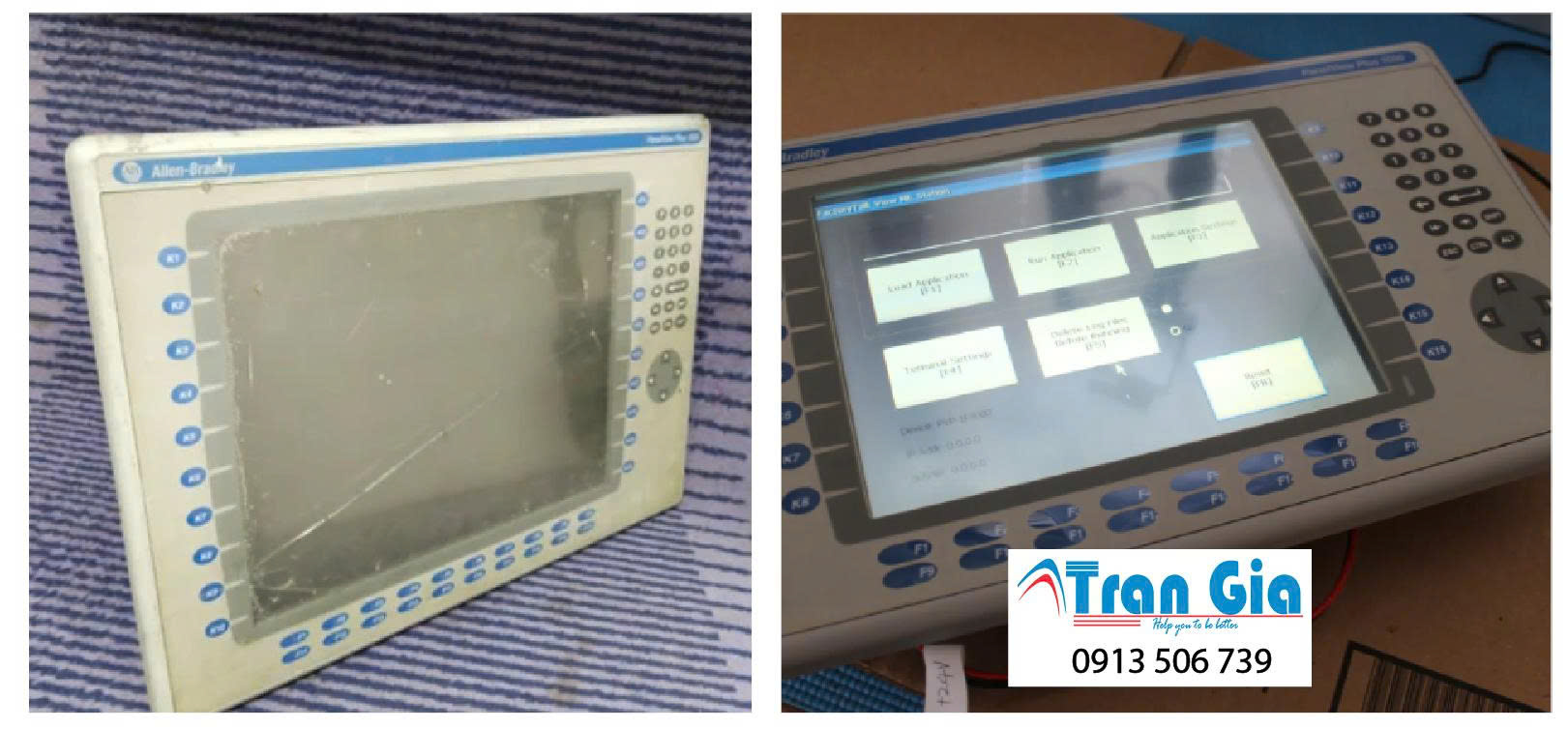 Chuyên nhận thay thế tấm kính cảm ứng, sửa chữa cho màn hình HMI Allen Bradley với kinh nghiệm 15 năm trong ngành