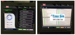 Hình ảnh một số màn hình HMI được trong quá trình sửa chữa