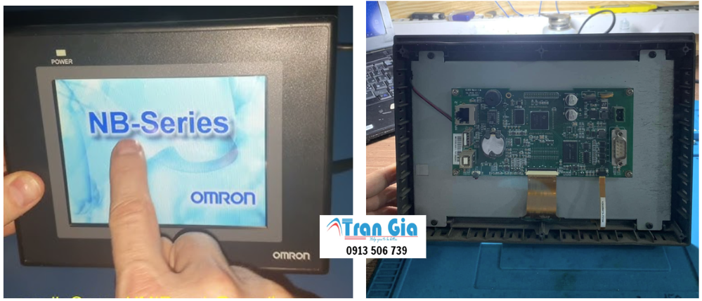 Công ty sửa chữa màn hình cảm ứng Omron NS10-TV00B-V2 các lỗi như không hiển thị, không sáng, liệt cảm ứng cam kết hết lỗi