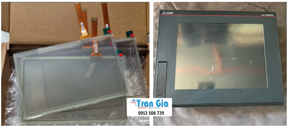 Chuyên thay thế tấm kính cảm ứng cho màn hình HMI Mitsubishi GT1030-HWLW, thay cảm ứng lấy nhanh trong ngày toàn quốc