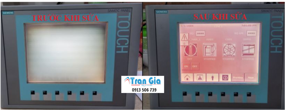 Chuyên sửa chữa màn hình cảm ứng HMI Siemens bảo hành từ 3 - 6 tháng