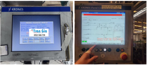 Hình ảnh một số màn hình HMI được trong quá trình sửa chữa tại Trần Gia Automation 
