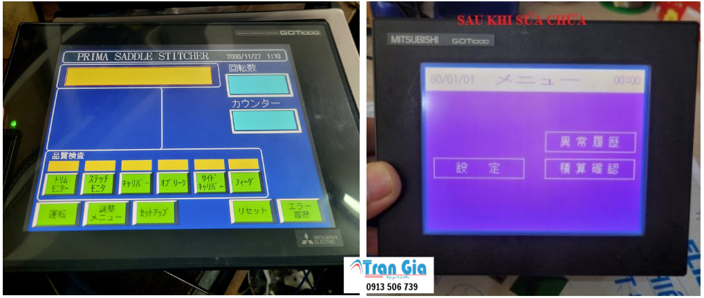 Công ty chuyên bảo hành sửa chữa màn hình HMI Mitsubishi GS2107-WTBD với giá cả phải chăng