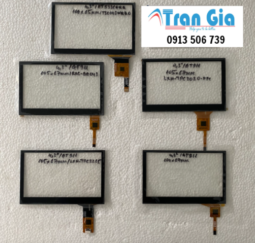 Tấm cảm ứng màn hình cảm ứng điện dung 4.3 inch dùng trong công nghiệp giá tốt