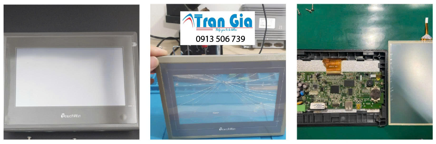 Công ty chuyên thay thế tấm kính cảm ứng cho màn hình HMI Touchwin TG765-MT nhanh lấy trong ngày