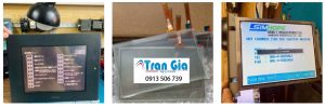 Hình ảnh một số màn hình HMI được trong quá trình sửa chữa tại Trần Gia Automation 