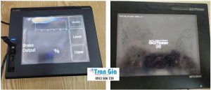 Thay thế tấm kính cảm ứng cho màn hình HMI Mitsubishi với linh kiện chính hãng