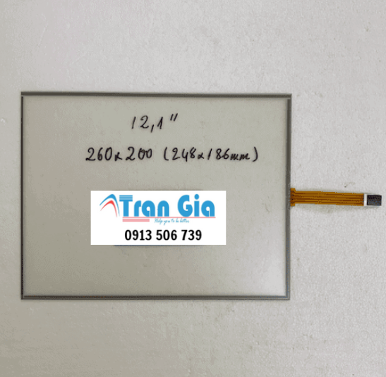 Tấm cảm ứng công nghiệp 12.1 inch cáp 4 dây to 260×200 ( 248×186 ) mm giá ưu đãi