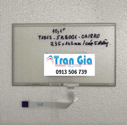 Tấm cảm ứng công nghiệp 10.2 inch T101S-5RB001-0A/ 235x142mm/ cáp 5 chân chính hãng