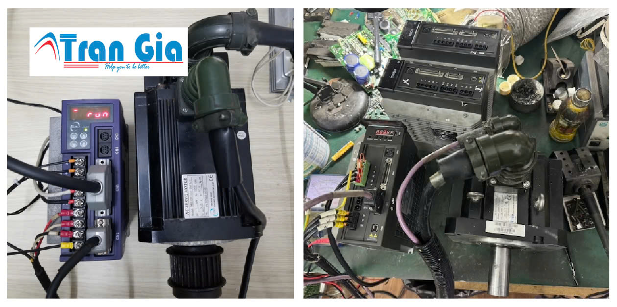 Servo Delta Báo AL 006 Servo Motor và Servo Driver quá tải xử lí lỗi nhanh chóng giá mềm