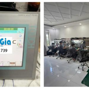 Dưới đây là một số hình ảnh màn hình HMI đang trong quá trình sửa chữa tại TRAN GIA
