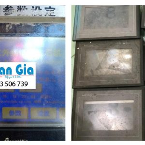 Dưới đây là một số hình ảnh màn hình HMI đang trong quá trình sửa chữa tại TRAN GIA