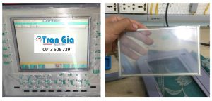 Dưới đây là một số hình ảnh màn hình HMI đang trong quá trình sửa chữa tại TRAN GIA