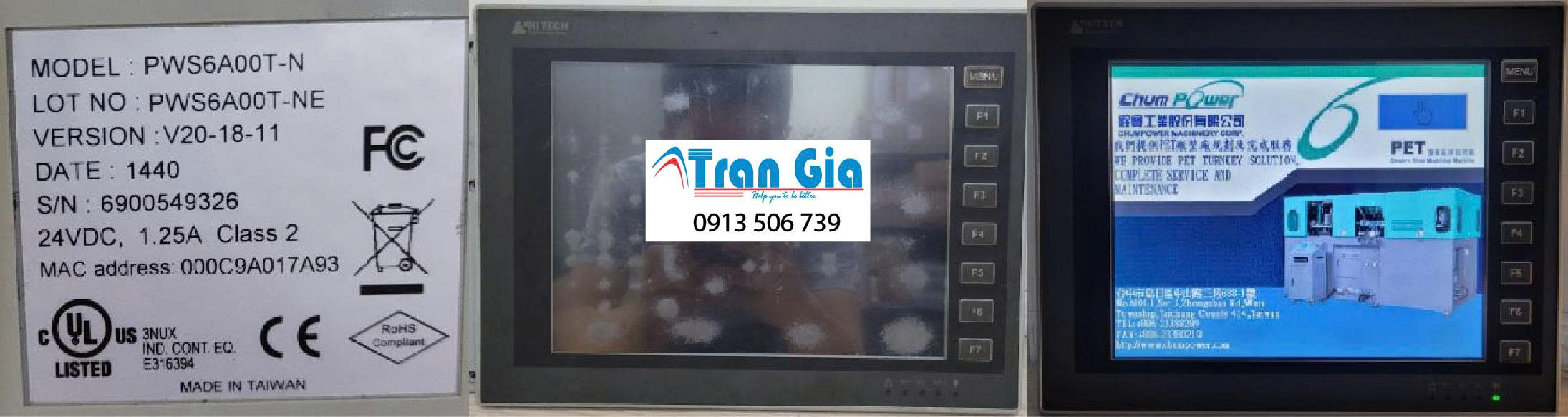 Công ty sửa chữa lỗi mất nguồn, Nổ nguồn Màn hình Hitech PWS6A00T, Beijer uy tín cam kết hết lỗi