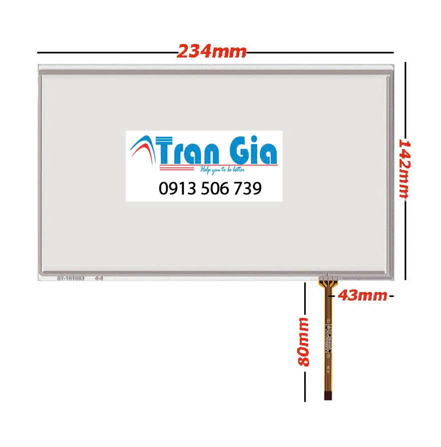 Tấm cảm ứng máy thẩm mỹ 10.1 inch_ 234x142mm linh kiện chính hãng