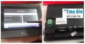 Hình ảnh một số màn hình HMI được trong quá trình sửa chữa
