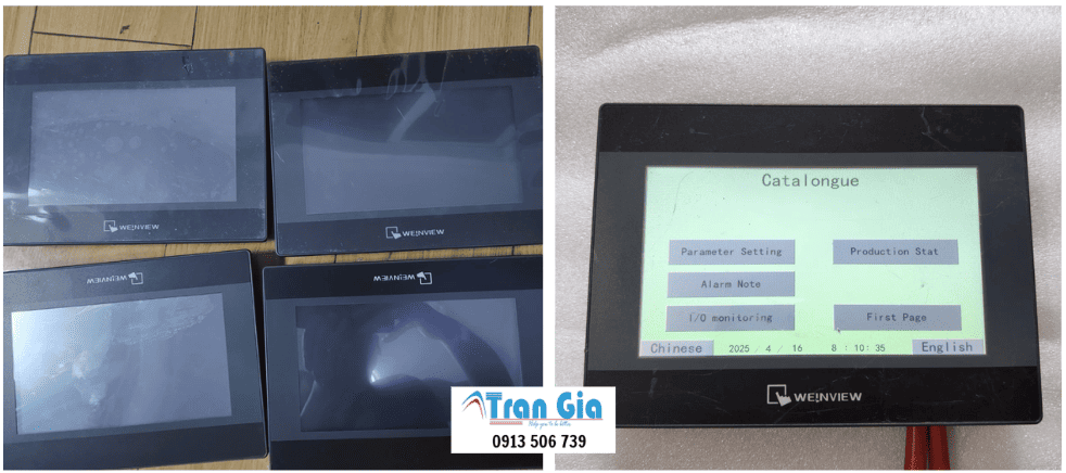 Công ty nhận sửa chữa, bảo hành màn hình cảm ứng HMI Weintek Model: MT6070iH Serial: 7712 liệt cảm ứng, bị ố, chập chờn xử lý gấp 24H