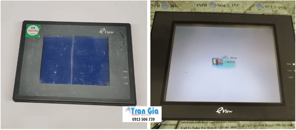 Trung tâm chuyên sửa màn hình HMI Eview Model: ET070 Serial: 0178 Lỗi cảm ứng bị đơ, liệt cảm ứng, bị ố xử lý nhanh trong 24H