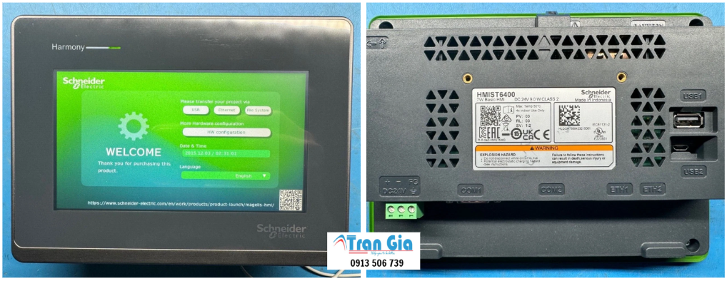 Chuyên bảo hành, sửa màn hình HMI Schneider 10 INCH HMIGXU5512 Serial 0207 Lỗi mất hiển thị, còi bíp liên tục xử lý nhanh trong ngày
