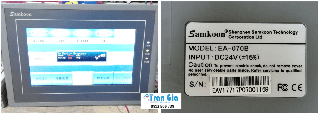 Kinh nghiệm 15 năm xử lý, sửa màn hình cảm ứng Samkoon Model: GC-043-16M Serial: 0091 lỗi cảm ứng, sọc màn hình, bị ố